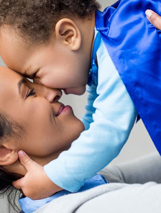 Woman and child